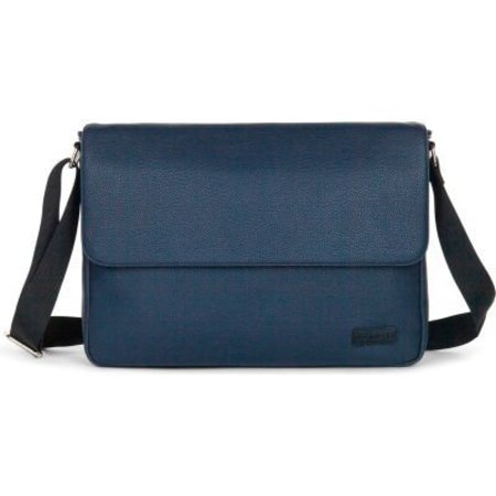 BUGATTI SEDONA INC Bugatti Contrast Collection Messenger Bag, Fits Most 14" Laptop, Navy MSG2162BU-NAVY